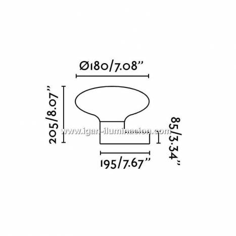 Aplique de pared Blub´s 1 luz - Faro