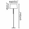 FARO Volta floor lamp 1L black