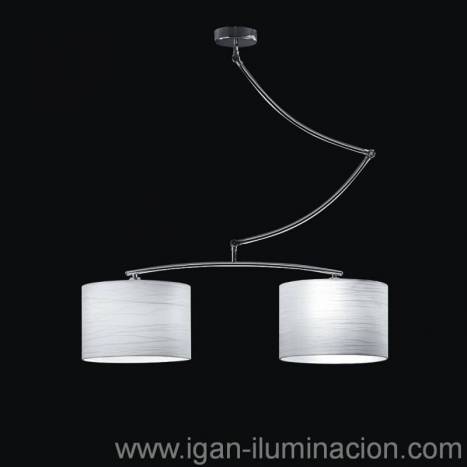 Lámpara colgante Cisne 2L cromo - Brilliance Lámpara colgante Cisne 2L cromo - Brilliance