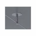BRILLIANCE Cane ceiling lamp scroll white metal