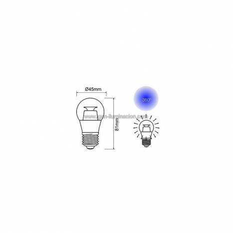 BENEITO FAURE Transparent E27 LED Bulb 5w 220v