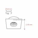 BPM 4206 IP65 square recessed light white