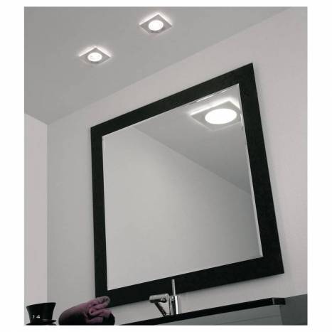 OLE by FM Boreal recessed light nickel and glass