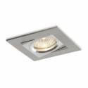 BPM Care square recessed light aluminium