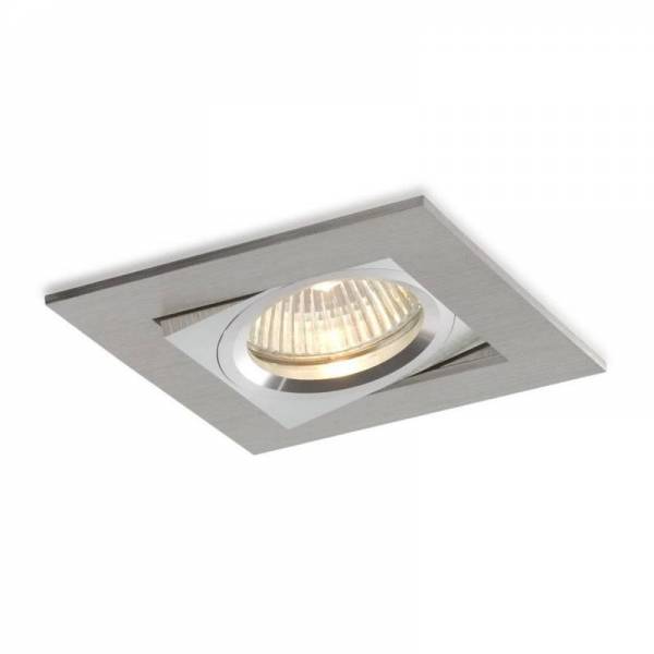 BPM Care square recessed light aluminium