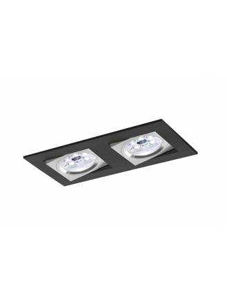 Foco empotrable Care 2 luces negro - Bpm