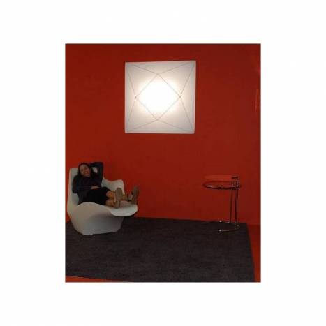 OLE by FM Polaris ceiling lamp 80cm white fabric