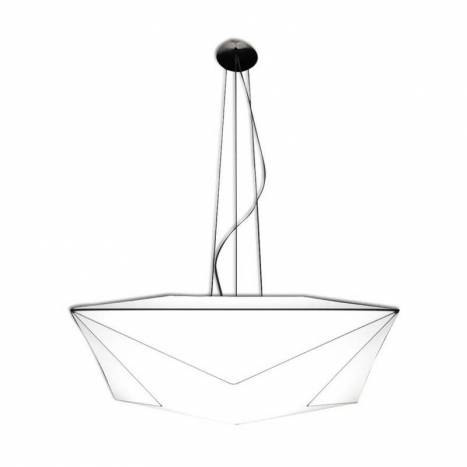 OLE by FM Polaris pendant lamp 80cm white fabric