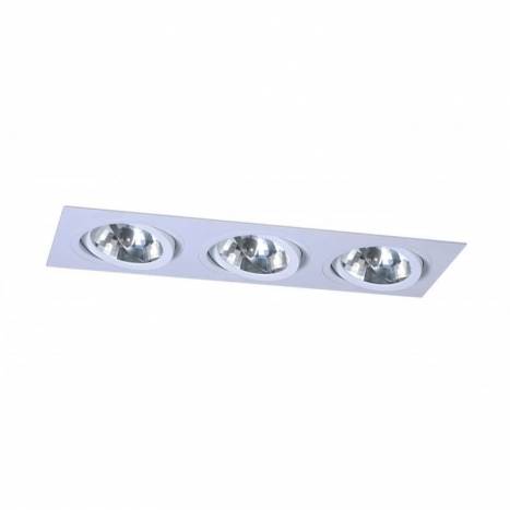 Foco empotrable 256 cardan 3 luces blanco