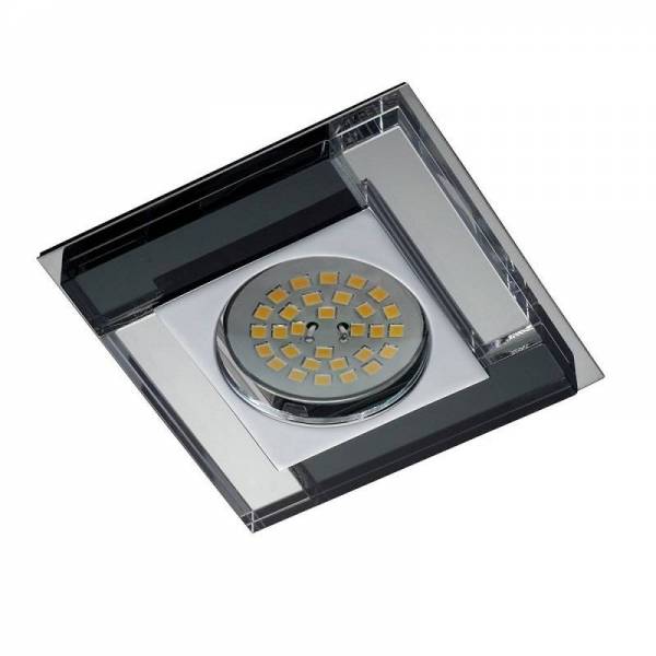 CRISTALRECORD Luxor square recessed light black