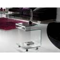 SCHULLER side table Glass clear