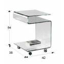 Mesa auxiliar Glass transparente - Schuller