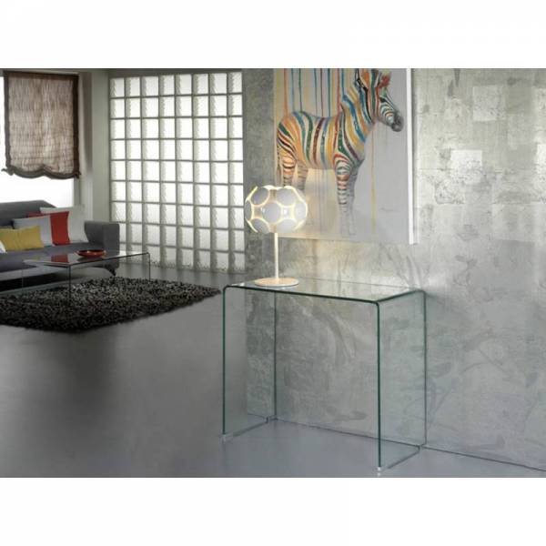 SCHULLER console table Glass transparent