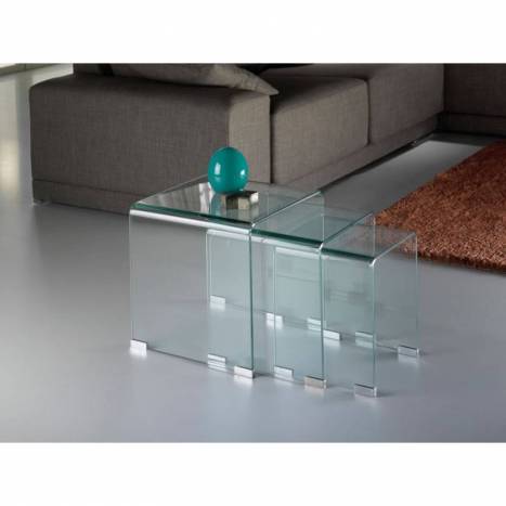 Mesas nido Glass cristal - Schuller