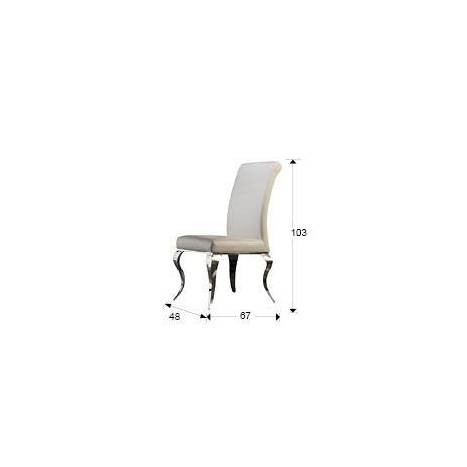 Schuller chair Barroque white color