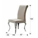 Schuller chair Barroque grey color