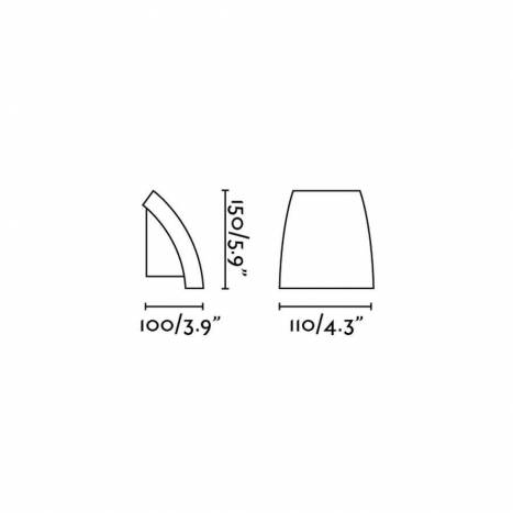 Aplique de pared Proa 1L GU10 gris - Faro