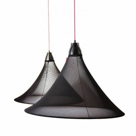 EL TORRENT Flux pendant lamp LED 17w black fabric