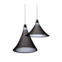 EL TORRENT Flux pendant lamp LED 17w black fabric