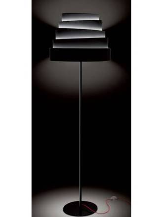 MASSMI Blur floor lamp black fabric