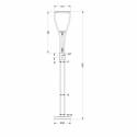 Trio Rennes floor lamp 2L LED chrome