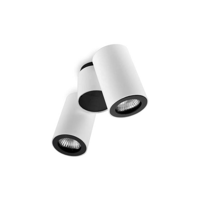 Foco de superficie Pipe 2 luces blanco - Leds C4 Foco de superficie Pipe 2 luces blanco - Leds C4