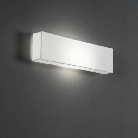 OLE by FM Block wall lamp 2L white fabric