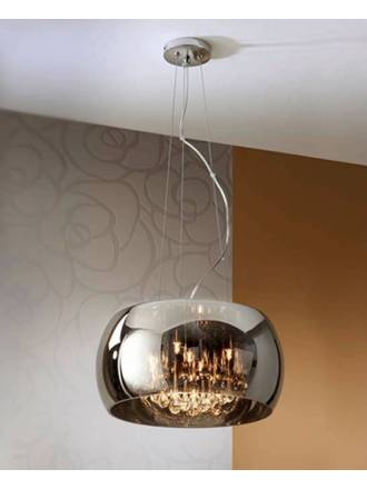 SCHULLER Argos pendant lamp medium chrome 5L