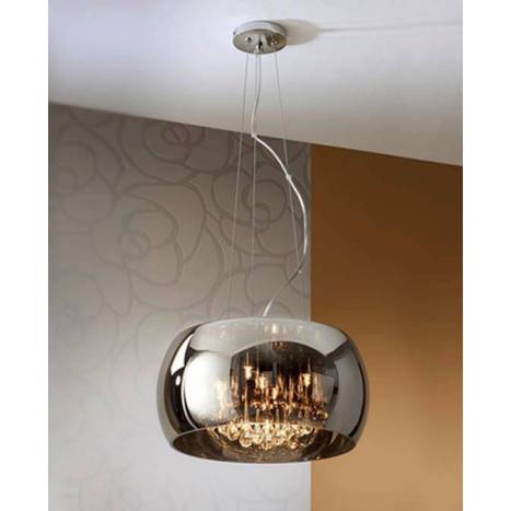 SCHULLER Argos pendant lamp medium chrome 5L