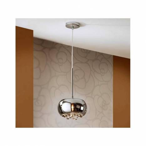 SCHULLER Argos pendant lamp small chrome 1 light