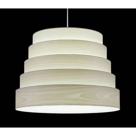 ICONO Tower 50cm wood pendant lamp