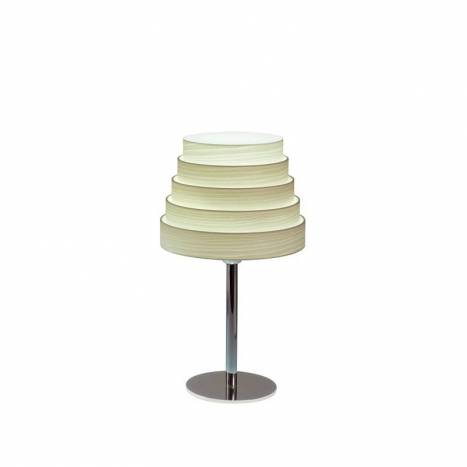 ICONO Tower white wood table lamp