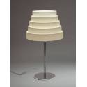ICONO Tower white wood table lamp