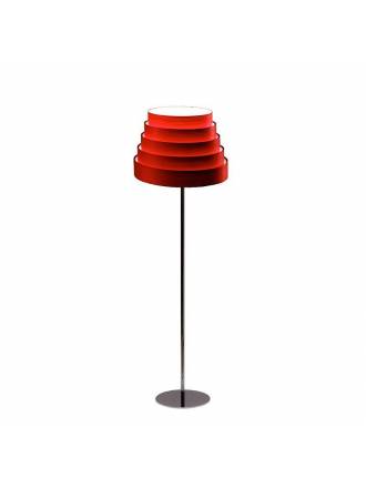 ICONO Tower red veneer floor lamp