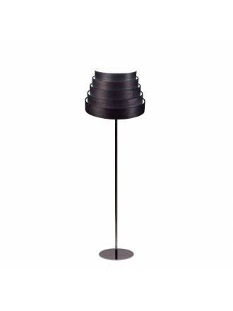 Lámpara de pie Tower madera negro - Icono