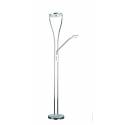 Trio Rennes floor lamp 2L LED chrome