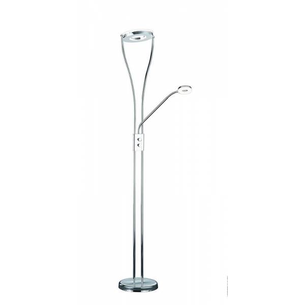 Trio Rennes floor lamp 2L LED chrome