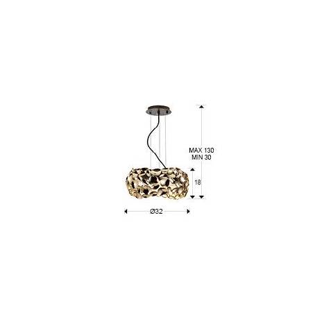 SCHULLER Narisa pendant lamp 47cm gold