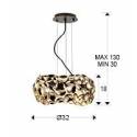 SCHULLER Narisa pendant lamp 47cm gold