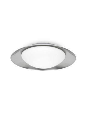 Plafón de techo Side LED 45cm blanco-níquel - Faro