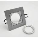 BPM Care square recessed light aluminium