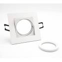 BPM Care square recessed light white aluminium