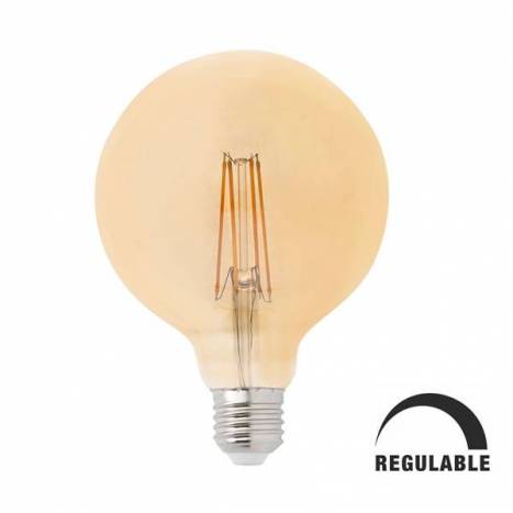 Bombilla LED 5w E27 G125 Globo vintage regulable - Faro