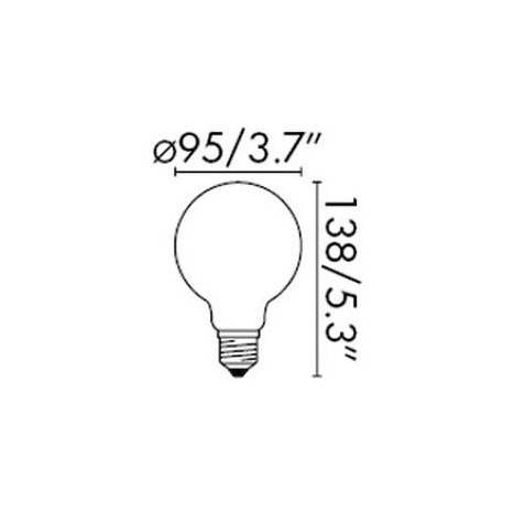FARO Globe G95 LED 4w E27 bulb