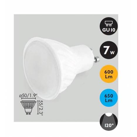 FARO GU10 LED bulb 7w 120º SMD