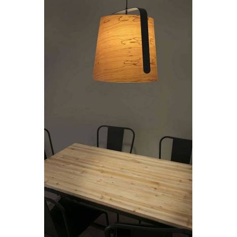 FARO Stood 1L E27 pendant lamp wood