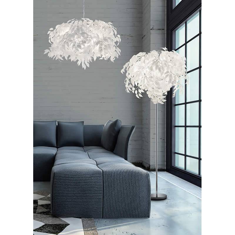 TRIO Leavy pendant lamp 70cm 4L