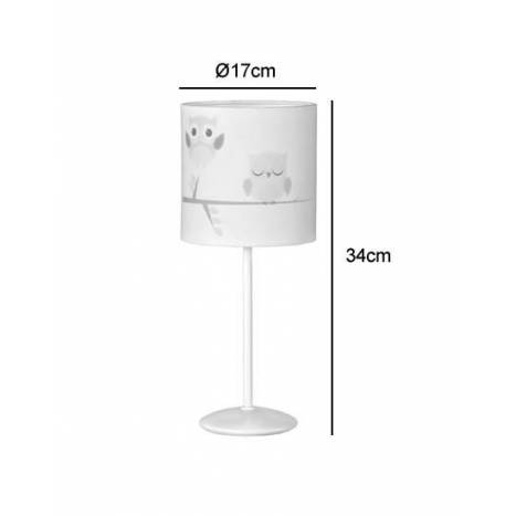 Lámpara de mesa Buhos 1L E27 - Anperbar