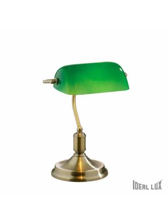 Lámpara de mesa Lawyer cristal verde - Ideal Lux