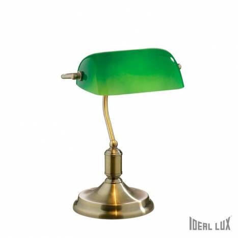 IDEAL LUX Lawyer green crystal table lamp